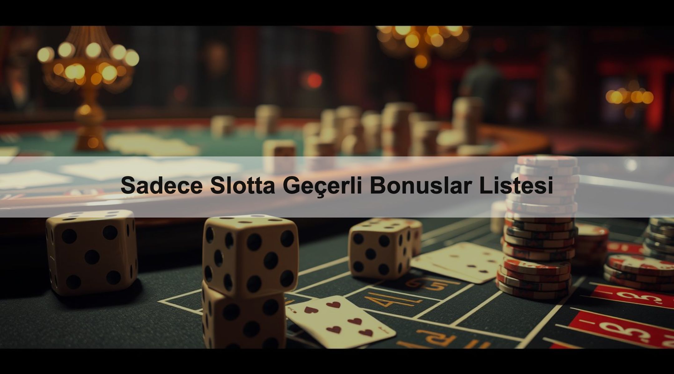 Sadece Slotta Geçerli Bonuslar Listesi